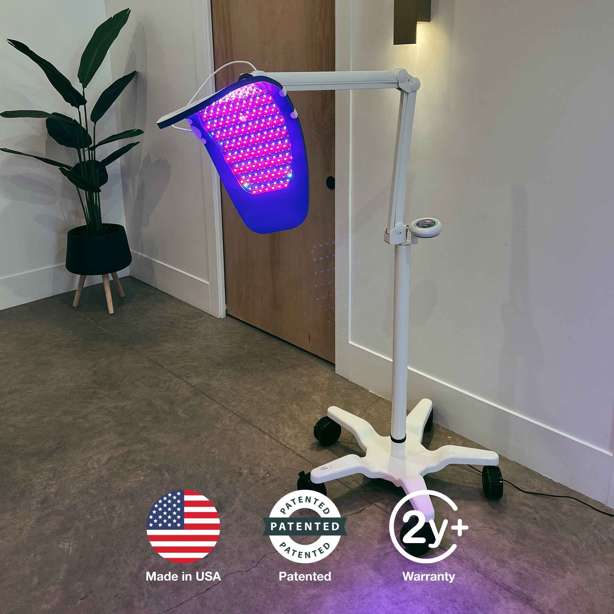 Celluma ELITE professional LED red light therapy panel used for clinical acne, wrinkle, and pain treatments.