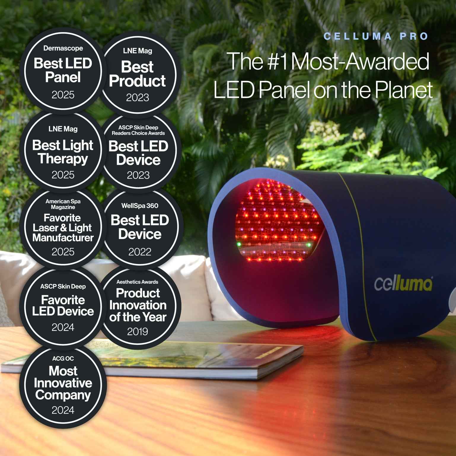 Celluma PRO LED Red Light therapy is the most awarded LED Red light therapy panel in the world. 