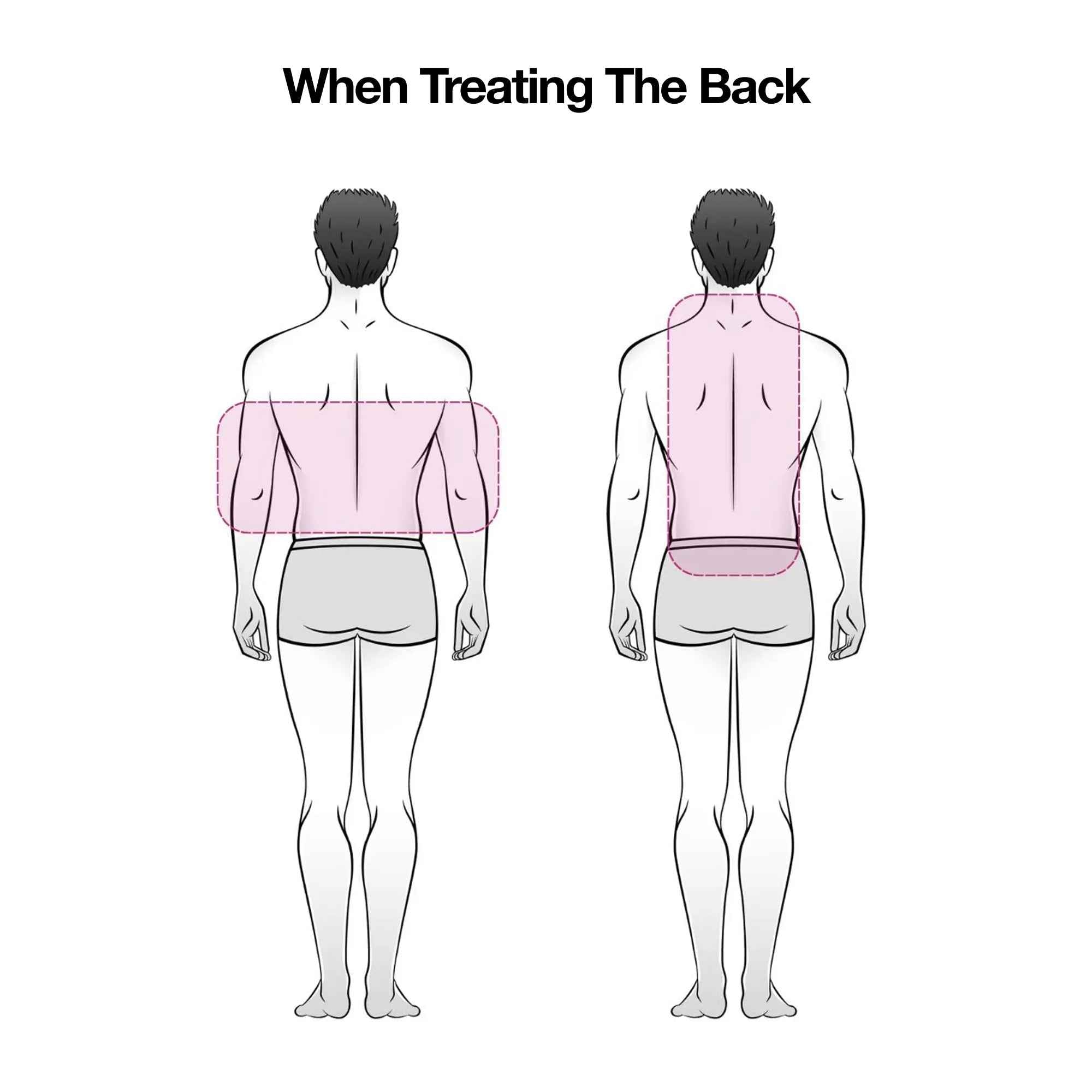 Celluma PRO Plus LED Red Light Therapy positioning when treating the back area for pain relief.