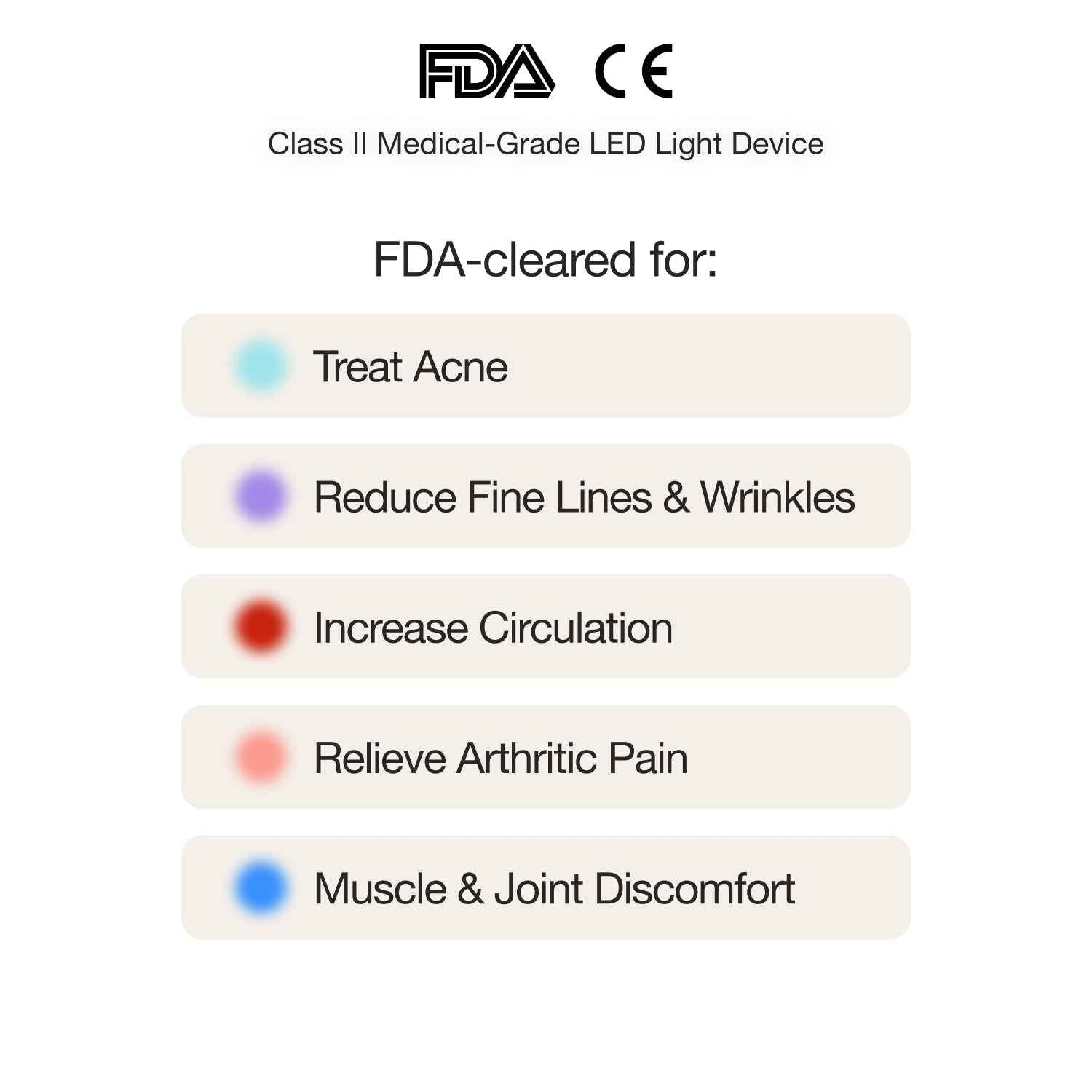 Celluma POD ultra-portable LED red light therapy for acne, wrinkles, arthritis, and joint pain.