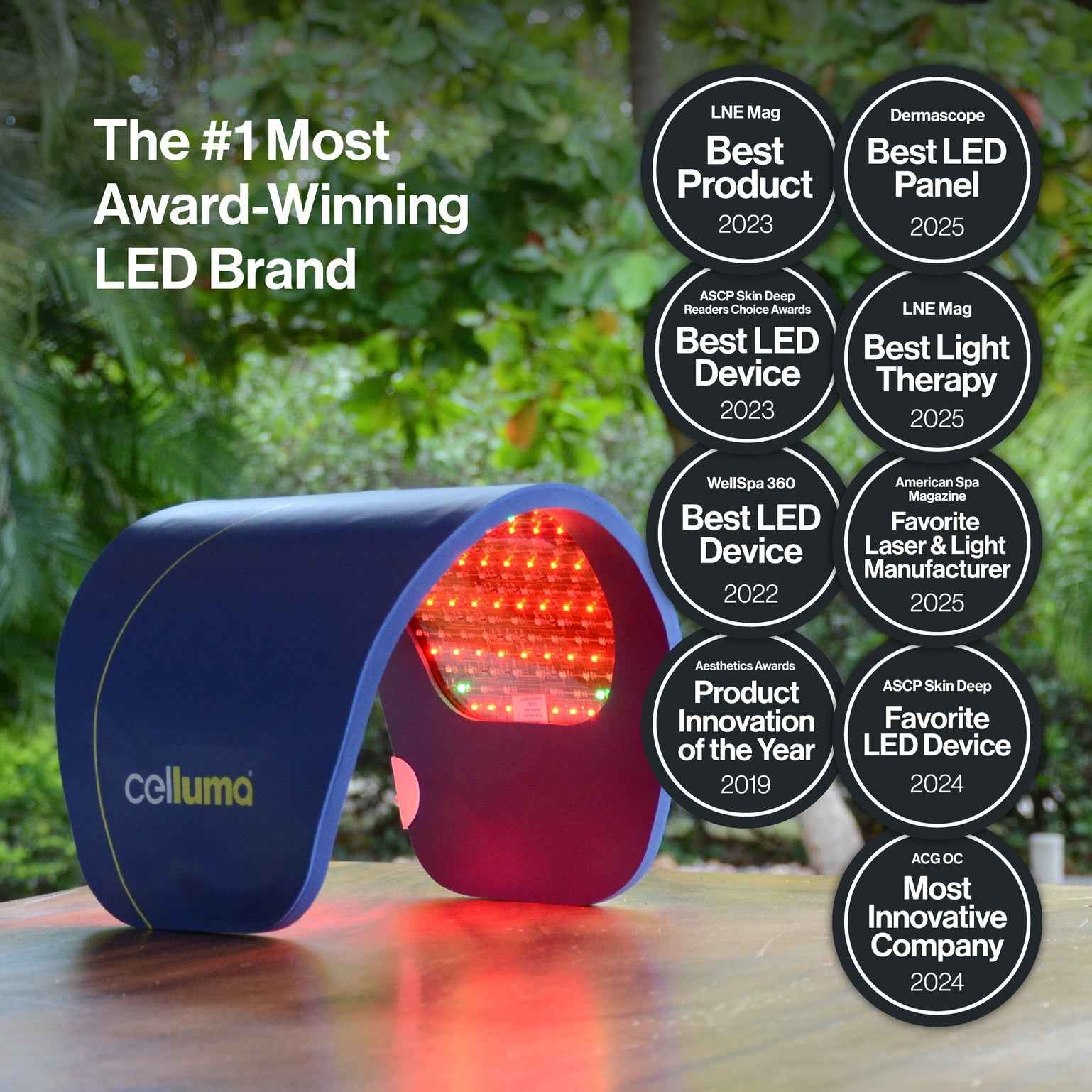 Celluma PRO Plus is the number 1 most award winning LED red Light Therapy.